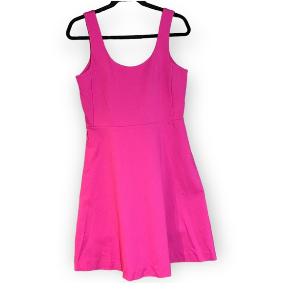 Audrey Hepburn style! Elegant Hot Pink Dress by J. Crew - Picture 7 of 9